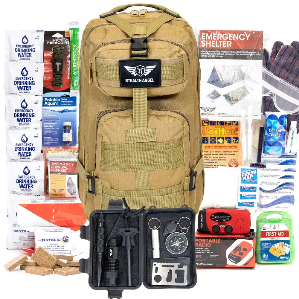 1 Person Emergency Kit / Survival Bag (72 Hours) Stealth Angel Survival