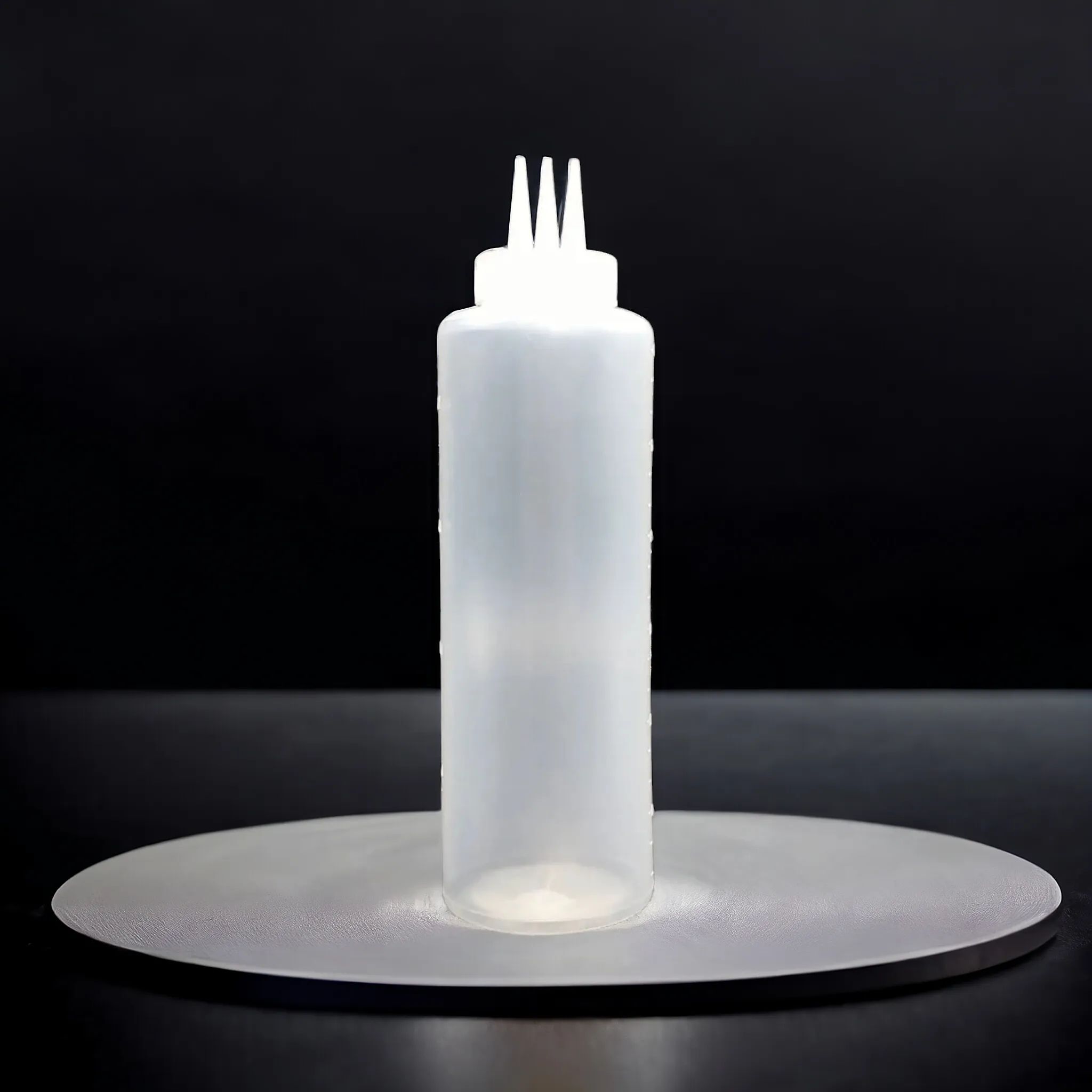 650ml 3-Hole Sauce Condiment Plastic Bottle with Measurements