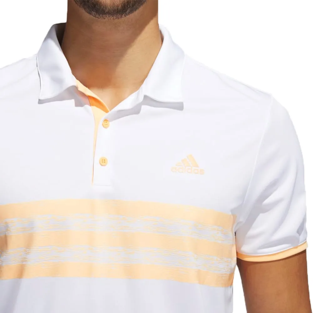 adidas Core Polo Shirt - White/Acid Orange