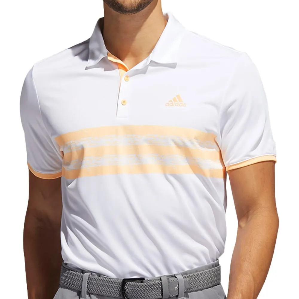 adidas Core Polo Shirt - White/Acid Orange