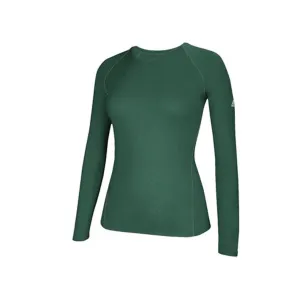 adidas Women's Dark Green Climalite Long Sleeve Tee