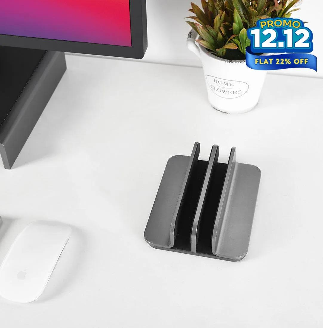 Adjustable DualSlot Laptop Holder