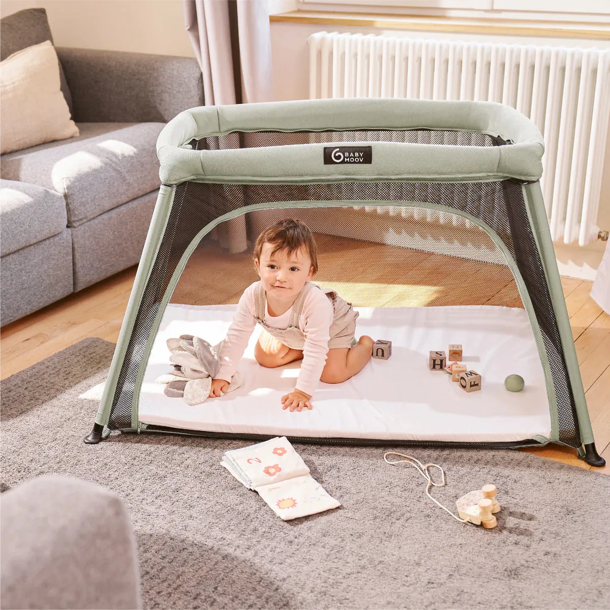 Optimized Title: Babymoov Moov & Comfy 3-in-1 Lightweight Portable Travel Crib for Infants