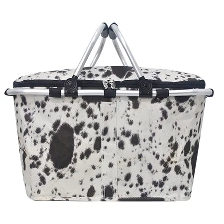 Black Cowhide NGIL Insulated Market Basket