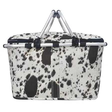 Black Cowhide NGIL Insulated Market Basket