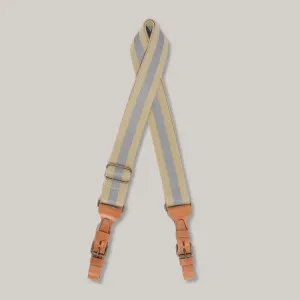 BLEU DE CHAUFFE BANDOULIERE STRAP - BEIGE REFLECTIVE MUSETTE