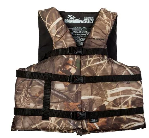 CAMO ADULT BOATING VEST