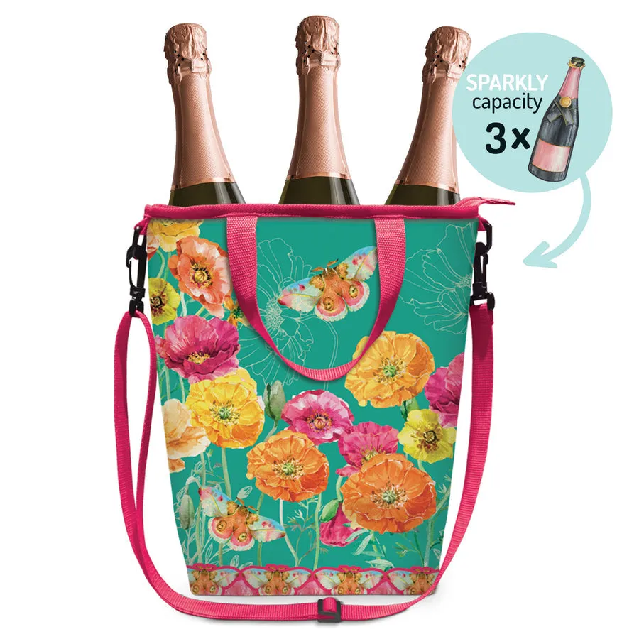 Cooler Bag - Bright Poppies