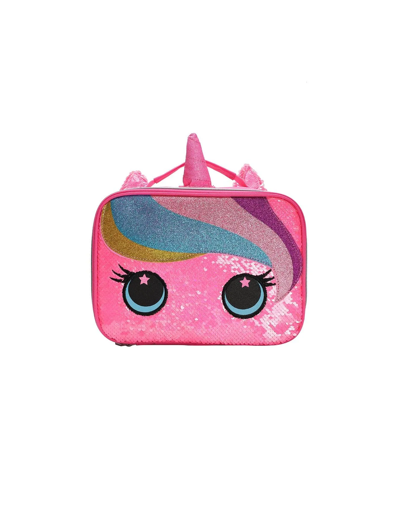 Cubs Cute Hot Pink Unicorn Sequin Lunch Bag