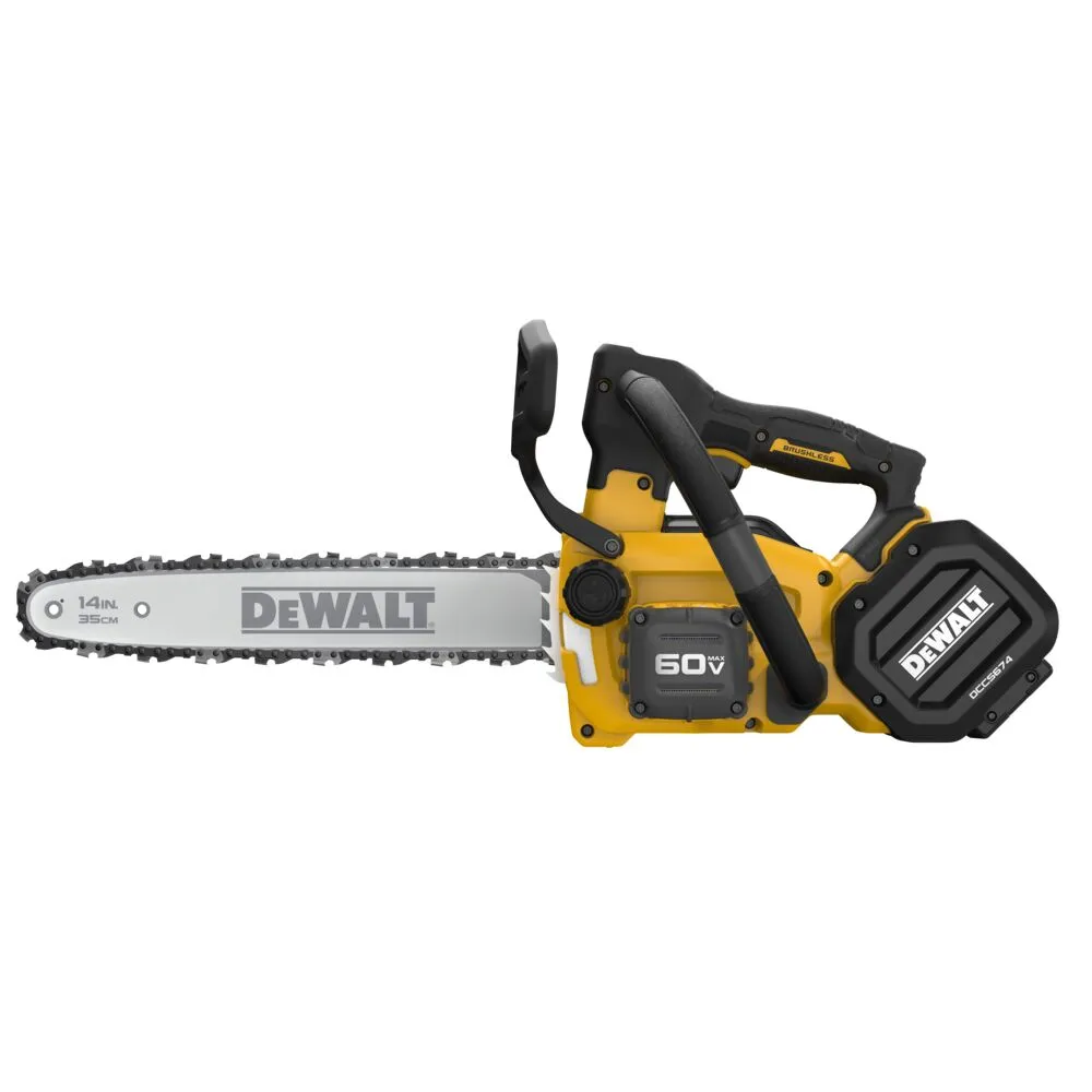 DeWALT DCCS674B 60V MAX 14" Cordless Brushless Top Handle Chainsaw - Bare Tool