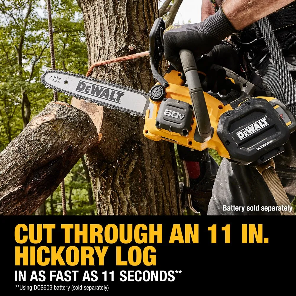 DeWALT DCCS674B 60V MAX 14" Cordless Brushless Top Handle Chainsaw - Bare Tool