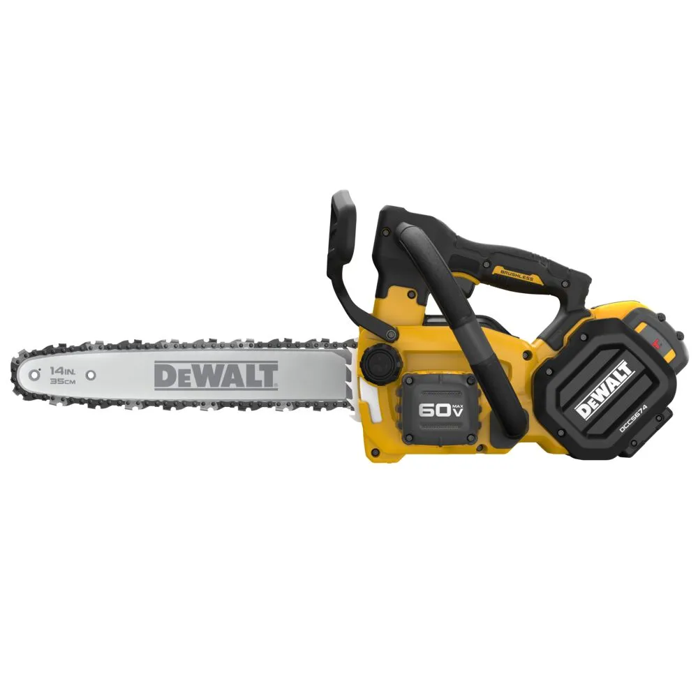 DeWALT DCCS674X2 60V MAX 14" Cordless Brushless Top Handle Chainsaw Kit