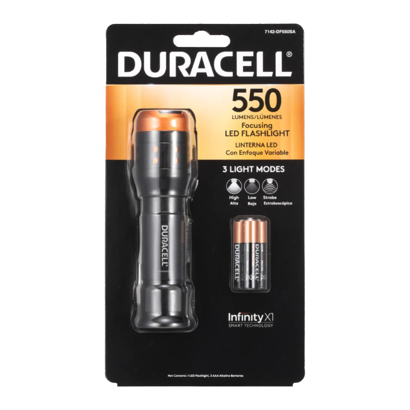 Duracell Aluminium Focusing Flashlight - 550lm