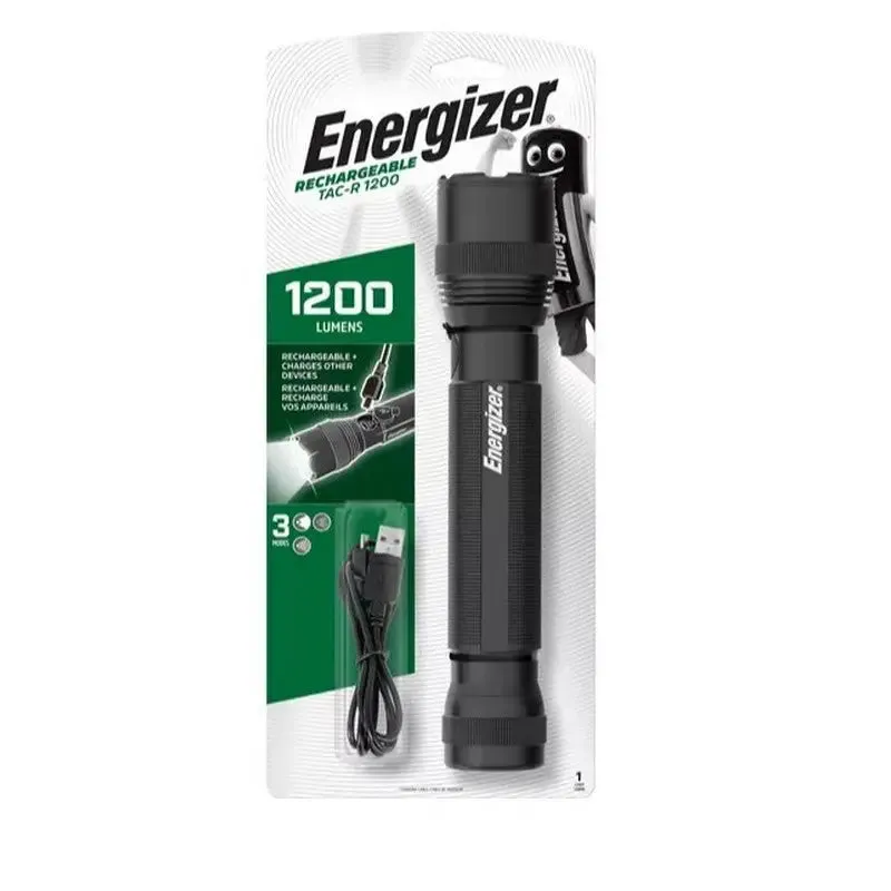 Energizer Tactical Tac-R Rechargeable Handheld Torch - 1200 Lumens