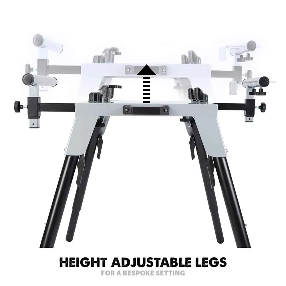 Evolution Chop Saw Stand With Telescopic Arms And Folding Legs for 355CPS Saws