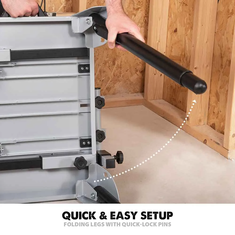 Evolution Chop Saw Stand With Telescopic Arms And Folding Legs for 355CPS Saws