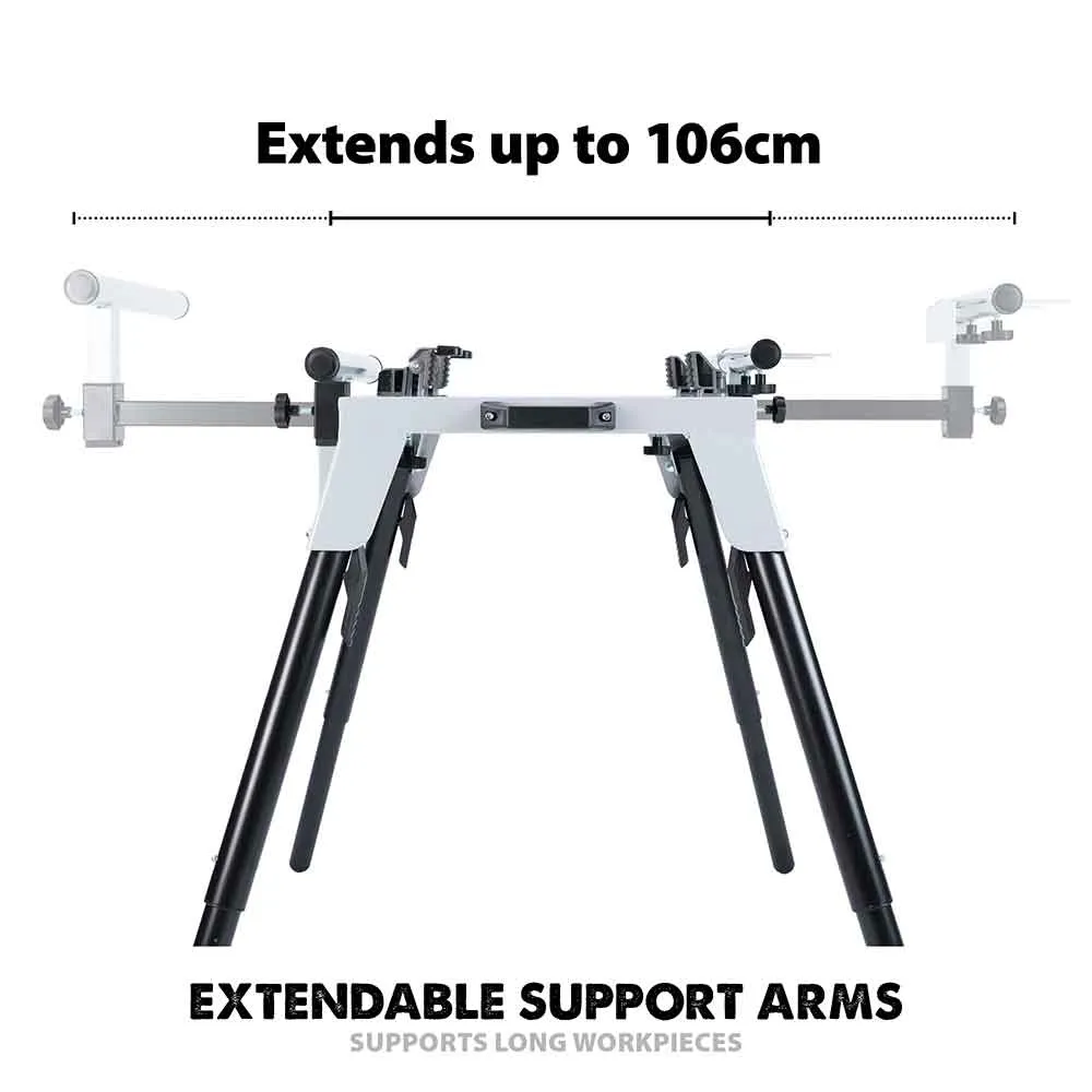 Evolution Chop Saw Stand With Telescopic Arms And Folding Legs for 355CPS Saws