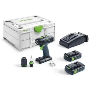 FESTOOL CORDLESS DRILL T 18 3 C3,1-PLUS FES576449