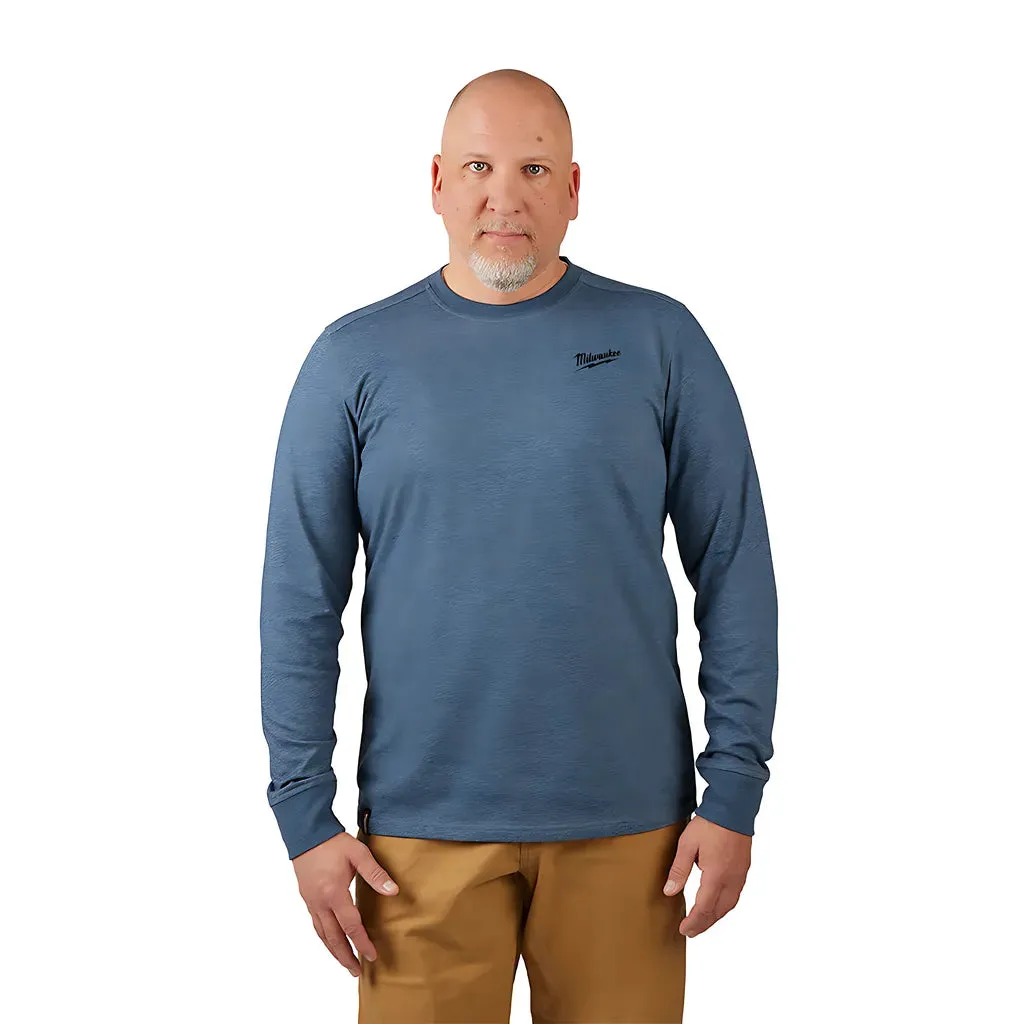 FREEFLEX™ Hybrid Work Tee - Long Sleeve - Blue 3X