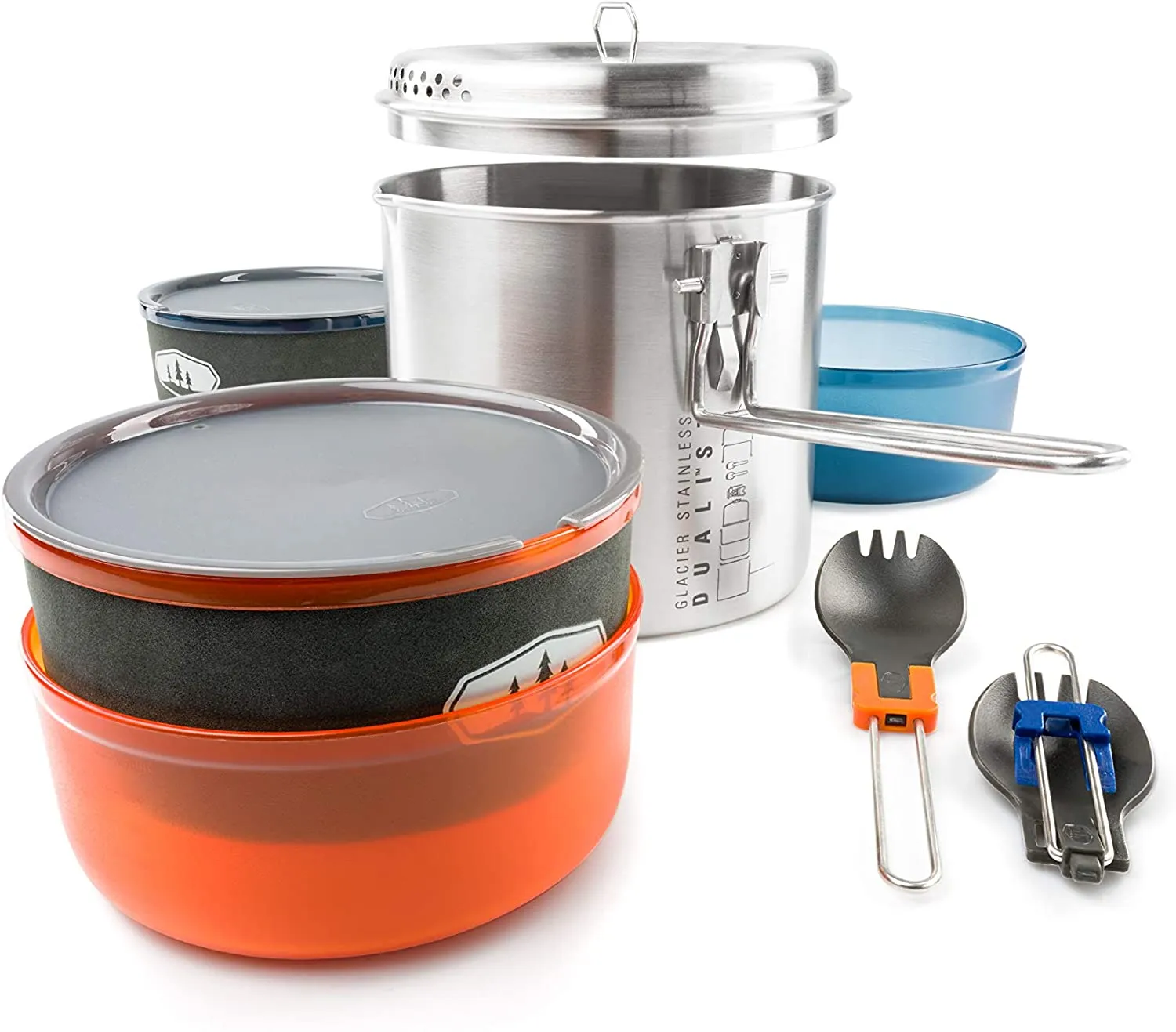 GSI Outdoors Glacier Stainless Dualist 2 Backcountry Cooking Set