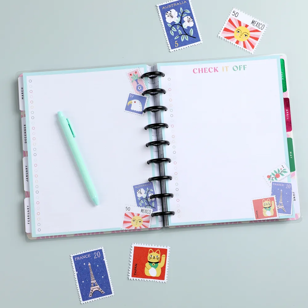 Happy Planner x Tània Garcia Bright Travels - Bullet List Classic Filler Paper - 40 Sheets