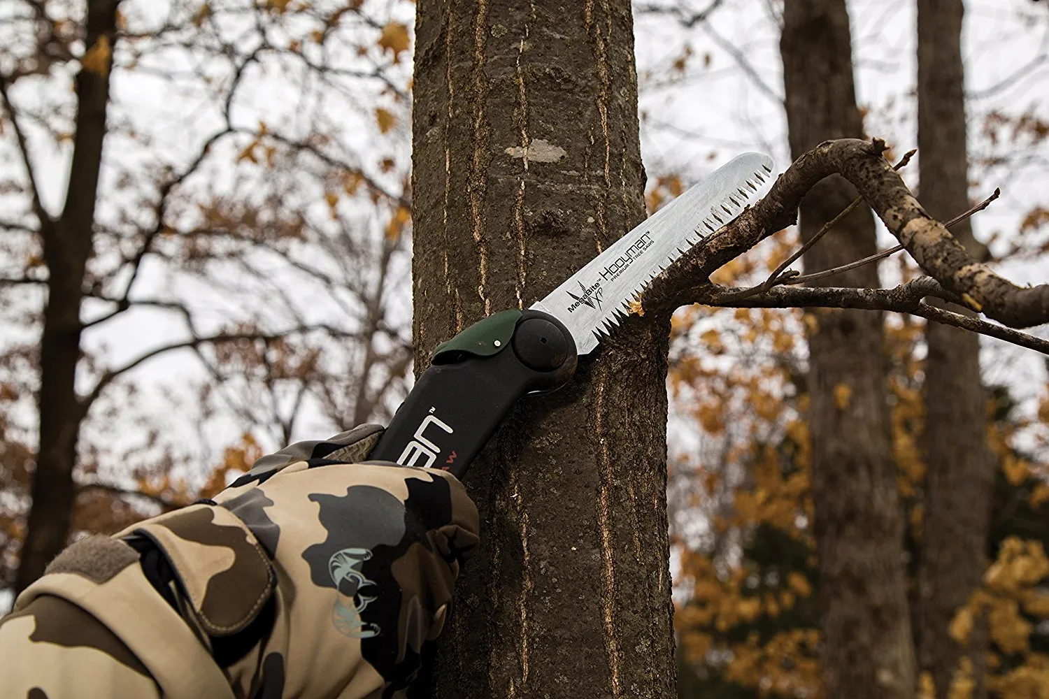 Hooyman 655226  5 Foot Extendable Tree Saw with Wrist Lanyard and Sling for Cutting Trimming Hunting and Camping