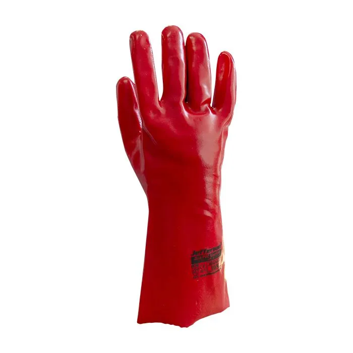 Jefferson PVC Gauntlet Safety Work Gloves 14"