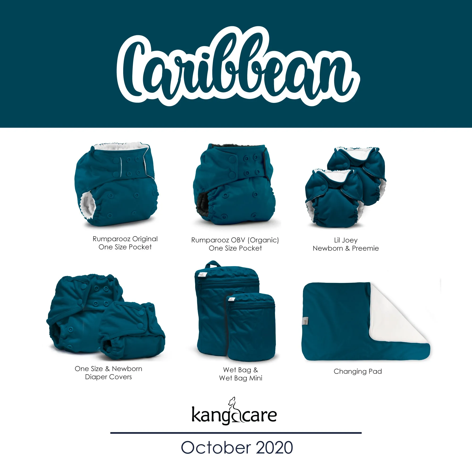 Kanga Care Changing Pad & Sheet Saver - Caribbean