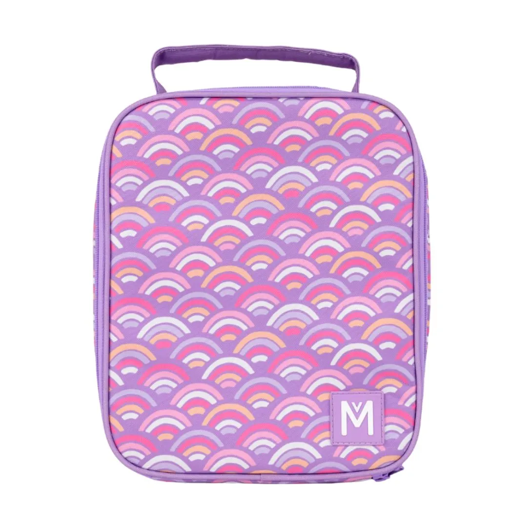 MontiiCo Large Insulated Lunch Bag - Rainbow Roller