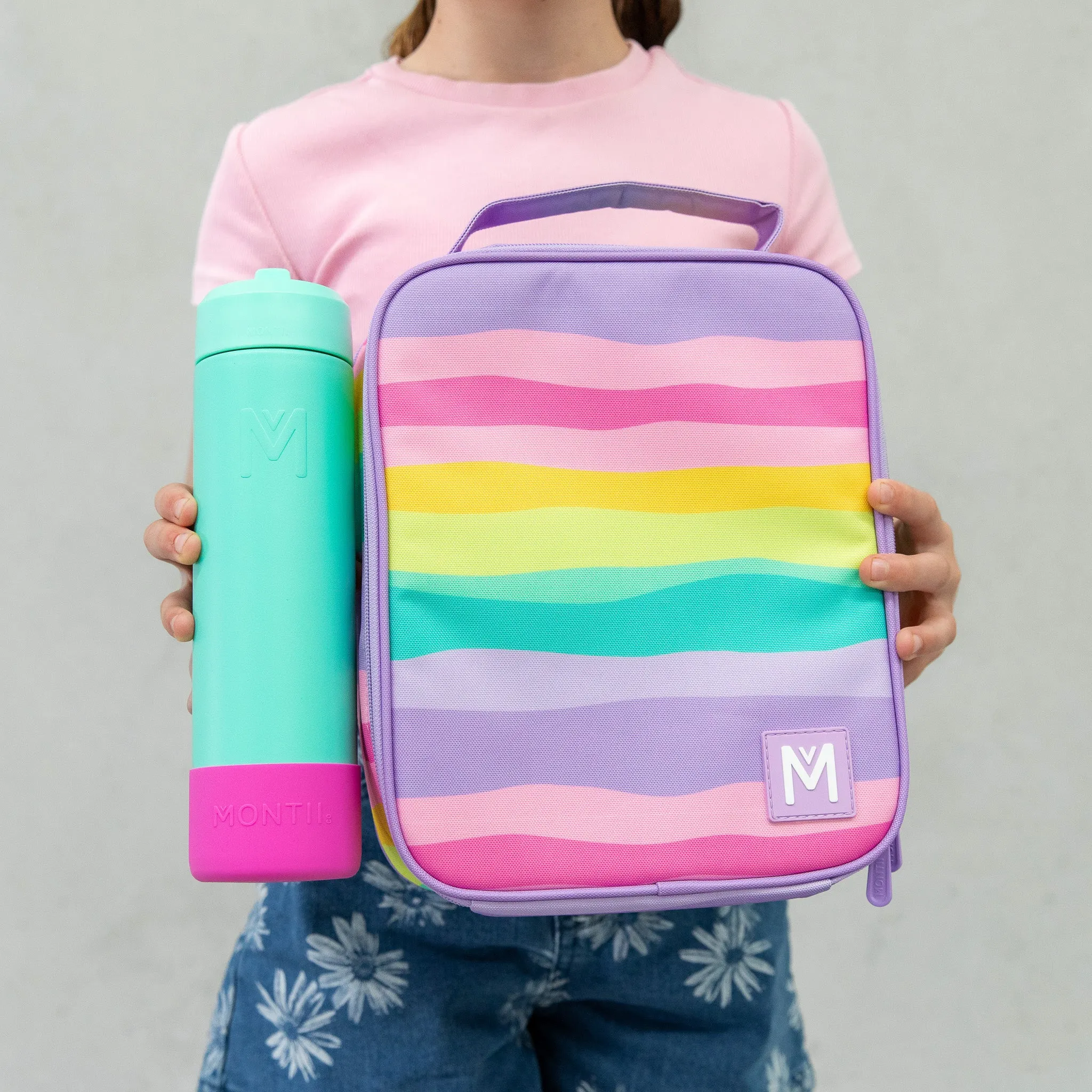 MontiiCo Large Insulated Lunch Bag - Sorbet Sunset