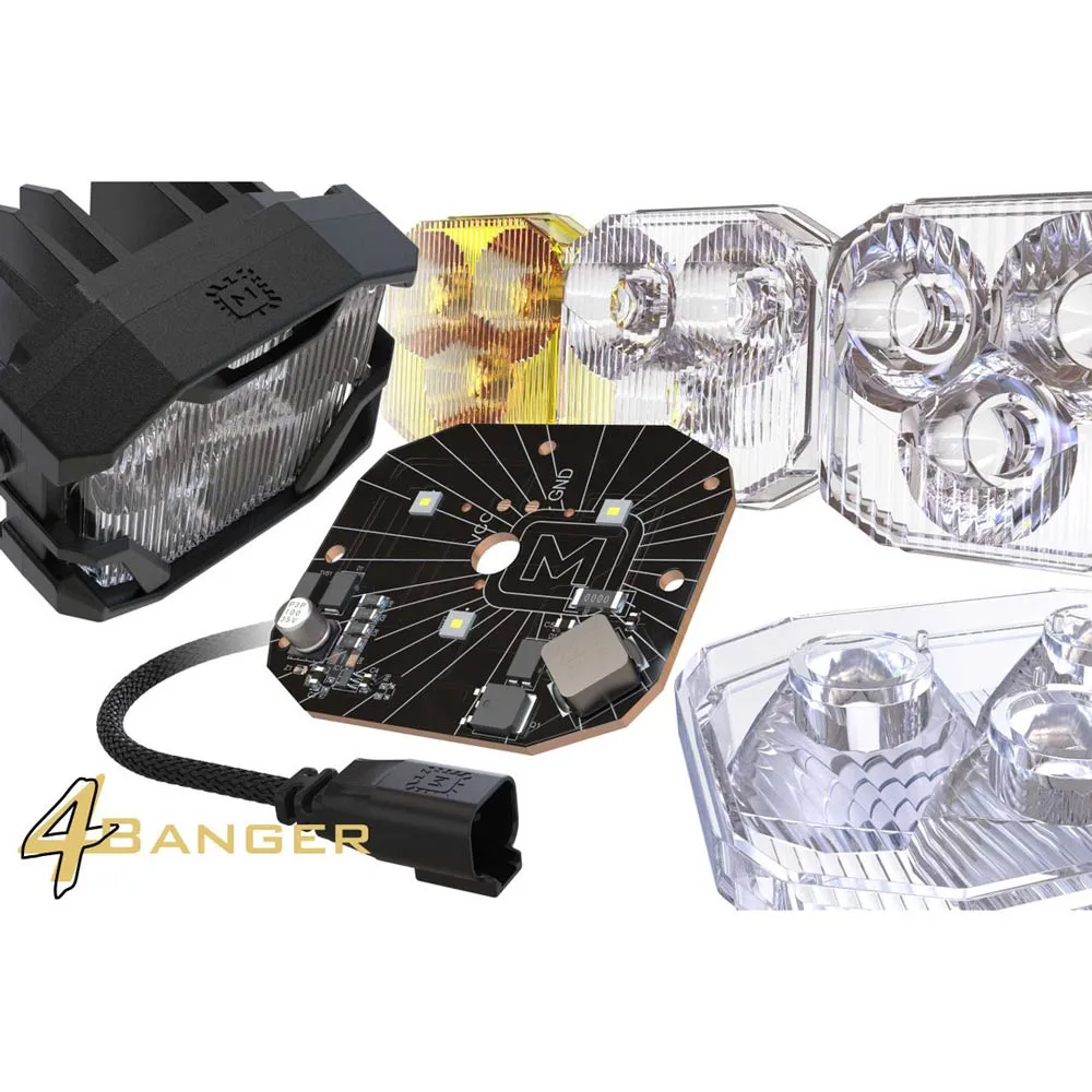 Morimoto - 4Banger LED Pods - HXB Wide Beam