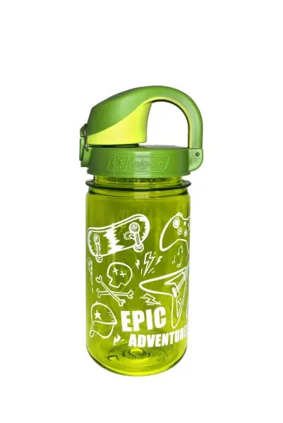 Nalgene Sustain Tritan Kids On The Fly Plastic Water Bottle, Reusable and Durable 12oz