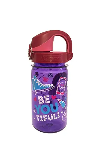 Nalgene Sustain Tritan Kids On The Fly Plastic Water Bottle, Reusable and Durable 12oz