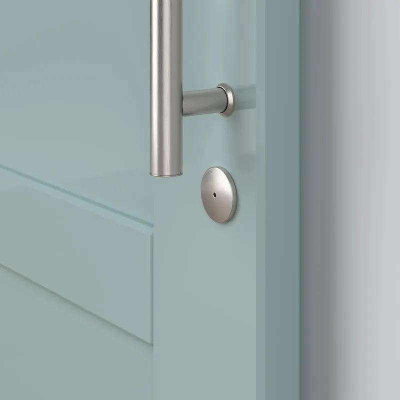 National Hardware Satin Nickel Steel/Zinc Sliding Door Lock