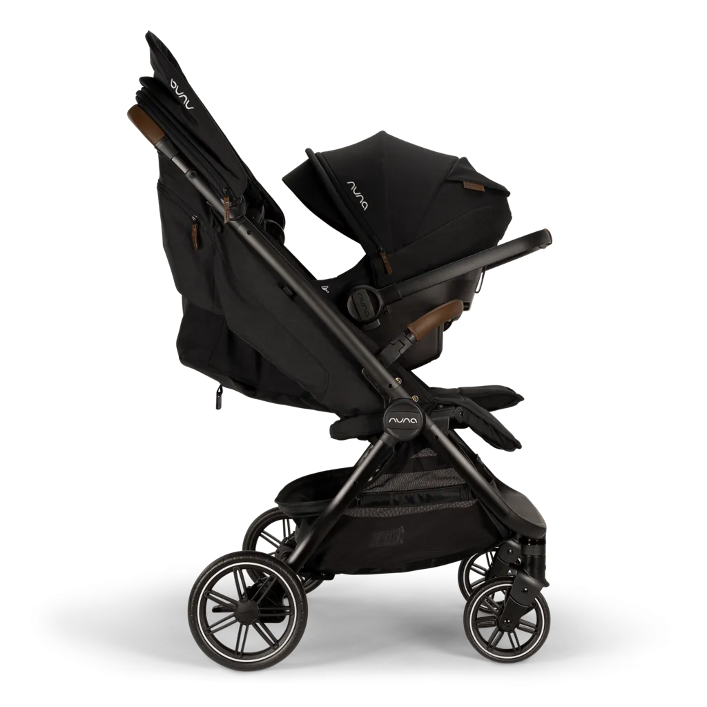 Nuna - TRVL DUBL Stroller - Caviar