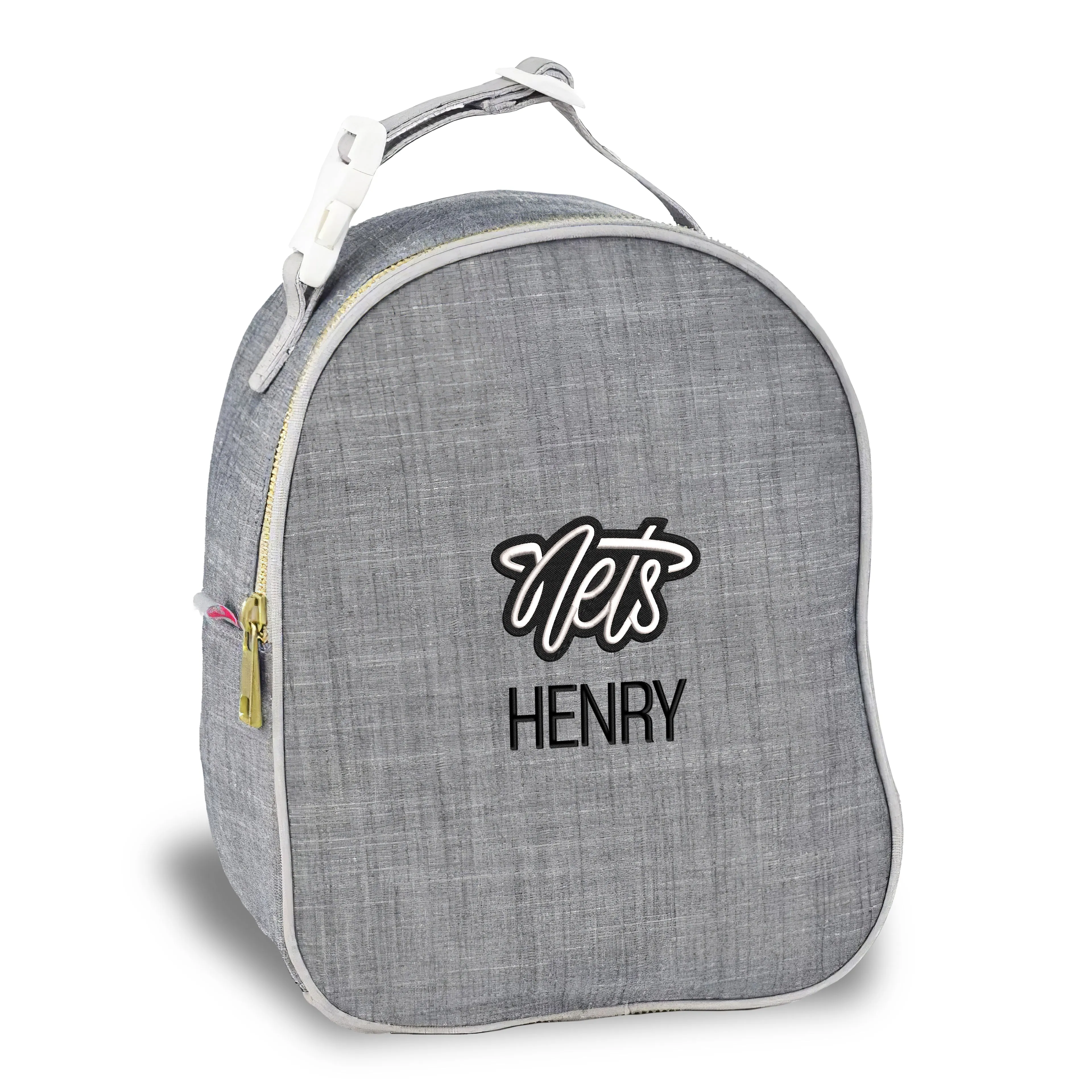 Personalized Brooklyn Nets Script Nets Insulated Bag