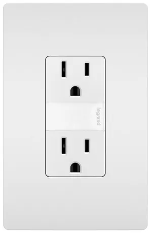 radiant® 15A Tamper-Resistant Outlet with Night Light