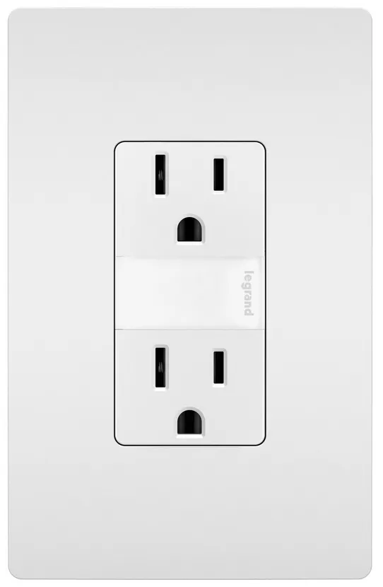 radiant® 15A Tamper-Resistant Outlet with Night Light