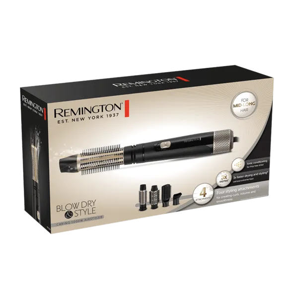 Remington - Blow Dry & Style Caring Airstyler 1000W AS7500