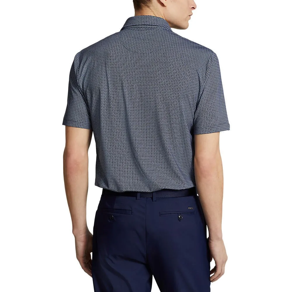 RLX Ralph Lauren Printed Lightweight Airflow Performance Golf Shirt - Refined Navy Geo Neat