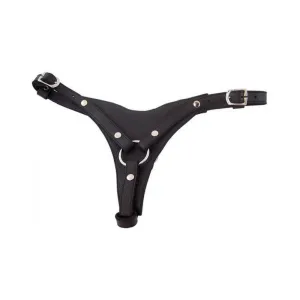 Rouge Female Dildo Harness Black