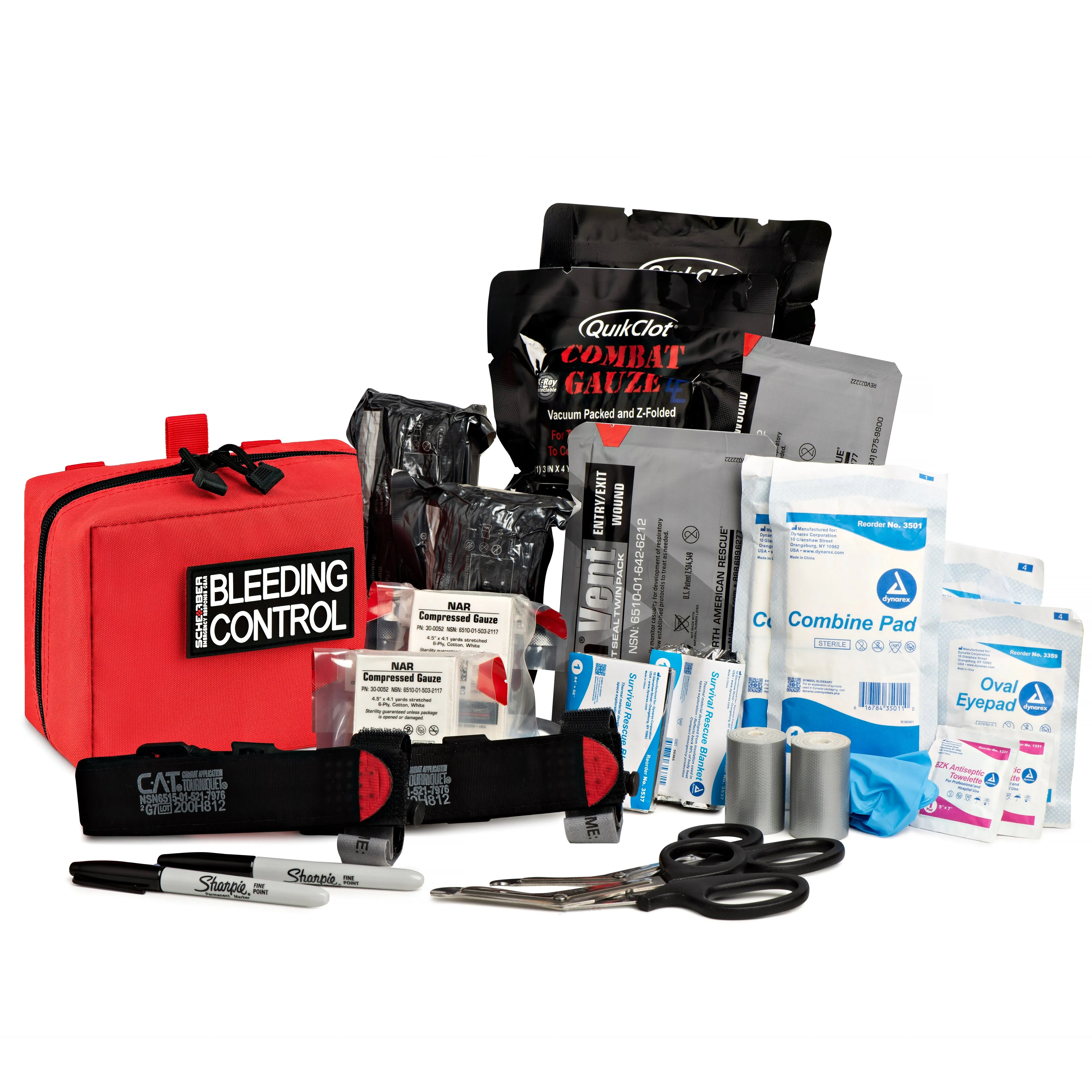 Scherber Public Access Bleeding Control Kit | Trauma Equipment, First Aid Supplies | Advanced 