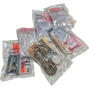 Shim Personal Survival Cards - Wallet Size Vacuum Sealed Survival Packets