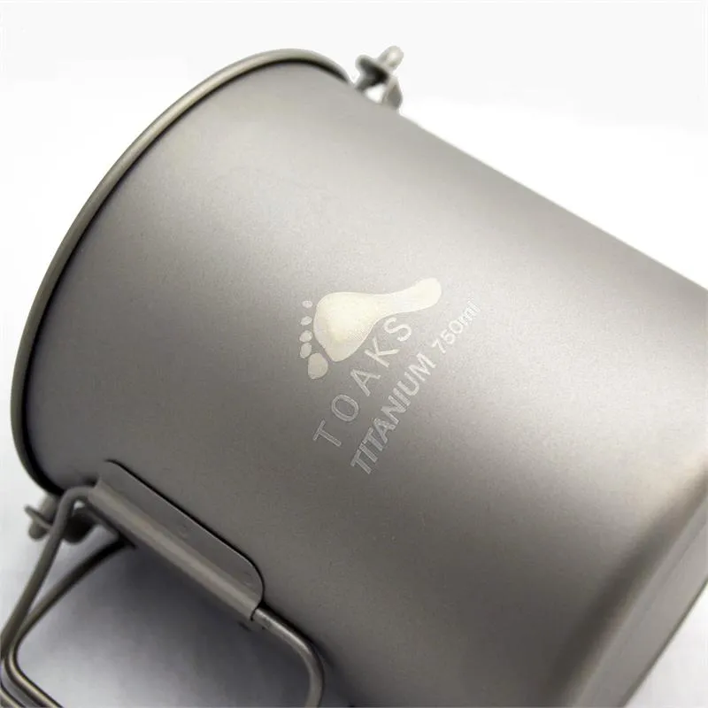 TOAKS TITANIUM 750ML POT WITH BAIL HANDLE