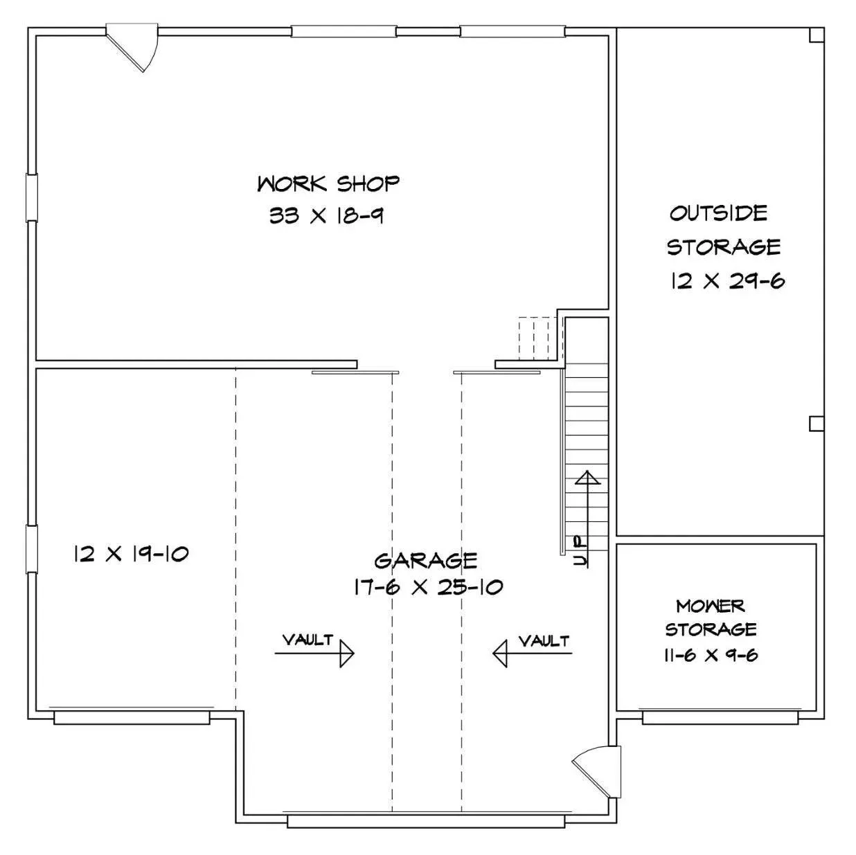 Versatile Garage apartment  with Loft, Vaulted Ceilings, and Workshop Space