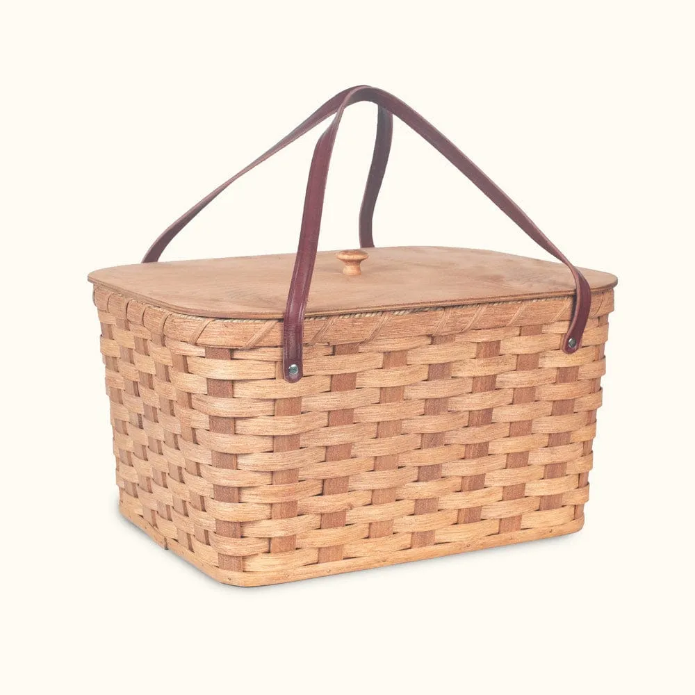 Woven Basket Trunk | Amish Wicker Chest Storage